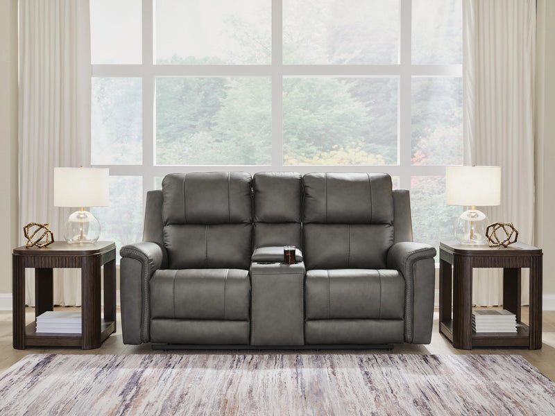 Bleckley Power Reclining Loveseat with Console