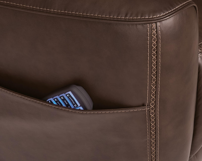 4Z-Tribano Espresso Power Lift Recliner - PCU1530112