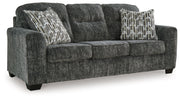 Lonoke Gunmetal Sofa, Loveseat and Oversized Chair from Ashley - DMV Furniture