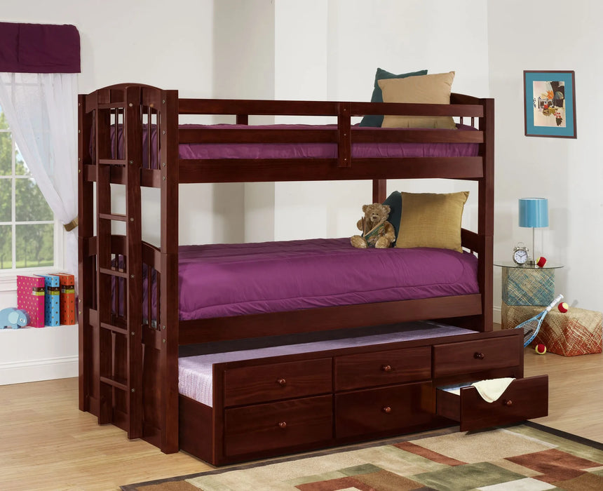 Cherry Triple Bunk Bed
