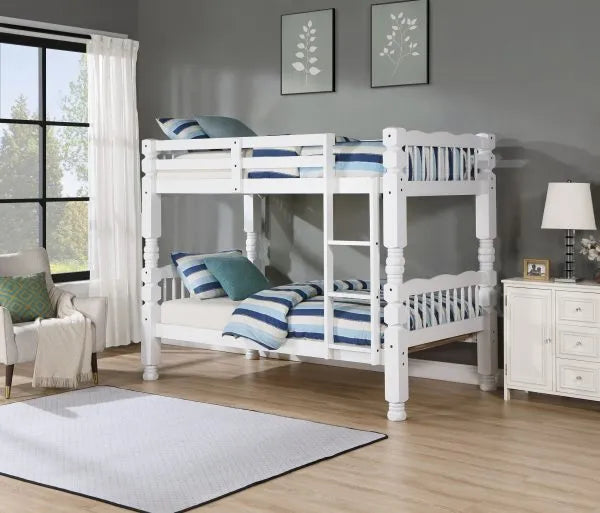White Twin/Twin Bunk