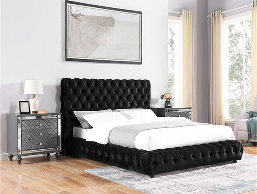 Flory King/Queen Rail - Black - DMV Furniture