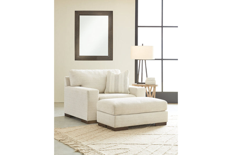 Maggie Birch Oversized Chair and Ottoman -  Ashley - DMV Furniture
