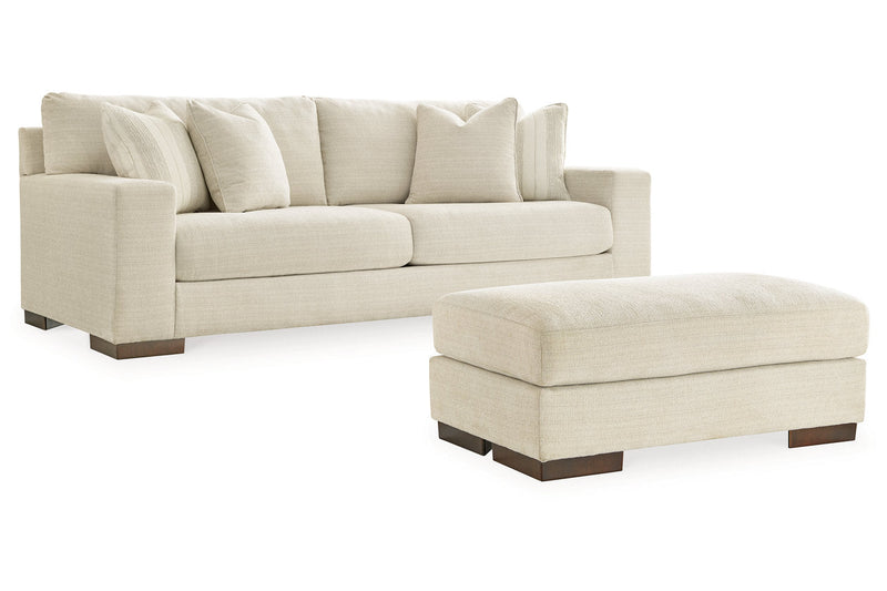 Maggie Birch Sofa and Ottoman -  Ashley - DMV Furniture