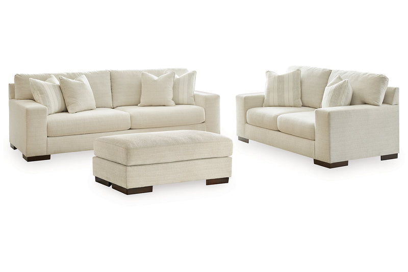 Maggie Birch Sofa, Loveseat and Ottoman -  Ashley - DMV Furniture