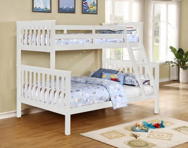 White Twin/Full Bunk