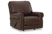 Colleton Dark Brown Sofa and Recliner -  Ashley - DMV Furniture