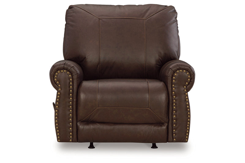 Colleton Dark Brown Sofa and Recliner -  Ashley - DMV Furniture