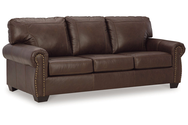 Colleton Dark Brown Sofa and Recliner -  Ashley - DMV Furniture