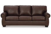 Colleton Dark Brown Sofa and Recliner -  Ashley - DMV Furniture