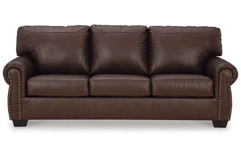 Colleton Dark Brown Sofa and Recliner -  Ashley - DMV Furniture