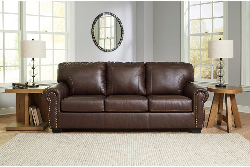 Colleton Dark Brown Sofa and Recliner -  Ashley - DMV Furniture