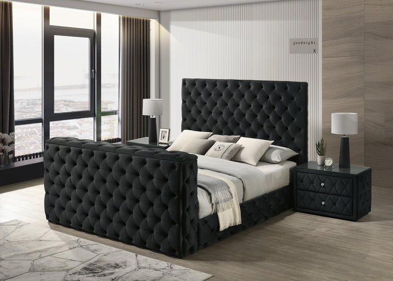 Josephine Black Nightstand from Crown Mark - DMV Furniture