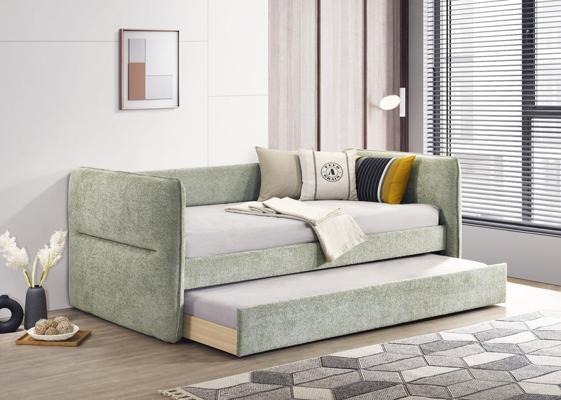 Philipa Light Green Daybed with Trundle from Crown Mark - DMV Furniture