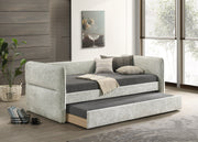 Philipa Light Gray Daybed with Trundle from Crown Mark - DMV Furniture