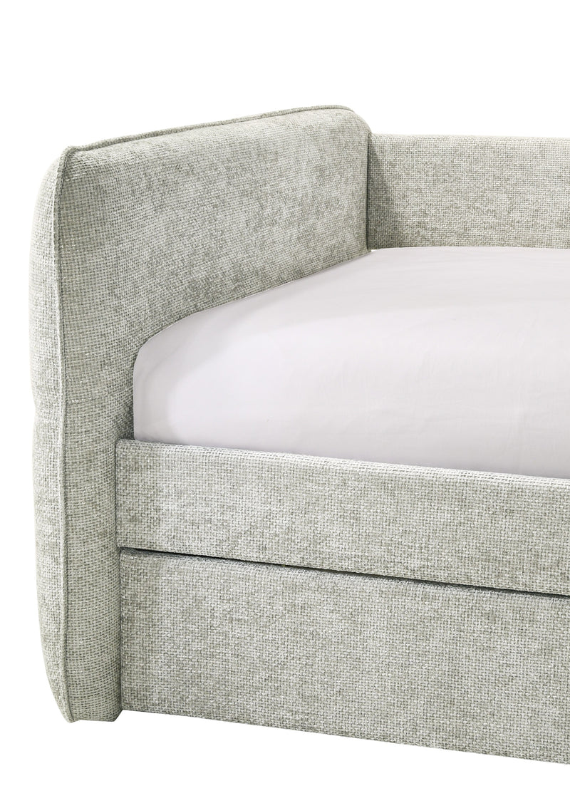 Philipa Light Gray Daybed with Trundle from Crown Mark - DMV Furniture