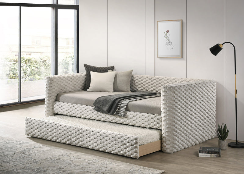 Brielle Dove Daybed with Trundle from Crown Mark - DMV Furniture