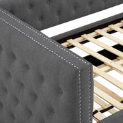 Trina Gunmetal Gray Daybed with Trundle from Crown Mark - DMV Furniture