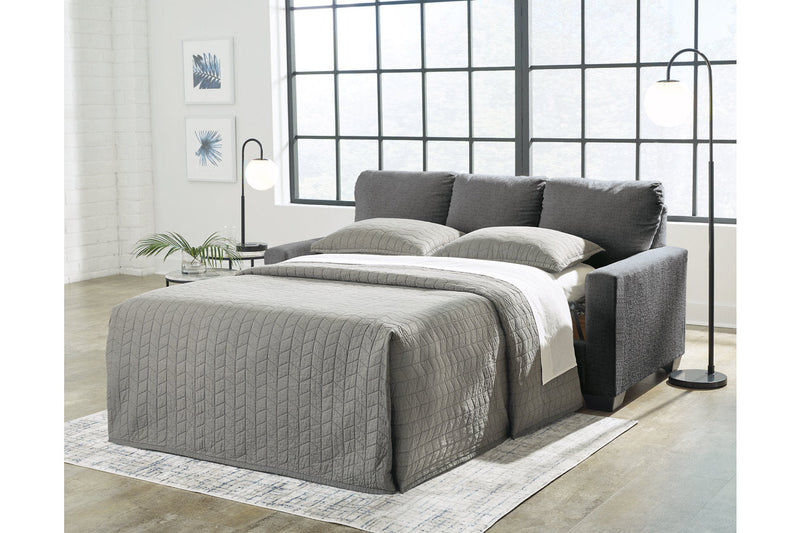 Rannis Pewter Full Sofa Sleeper and Recliner -  Ashley - DMV Furniture