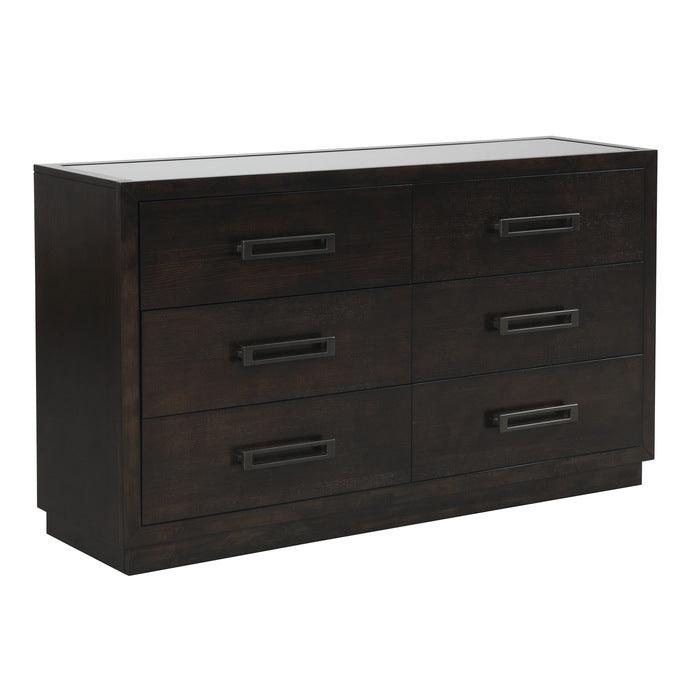 Larchmont Charcoal Dresser And Mirror Set 5424-5-6 | Homelegance