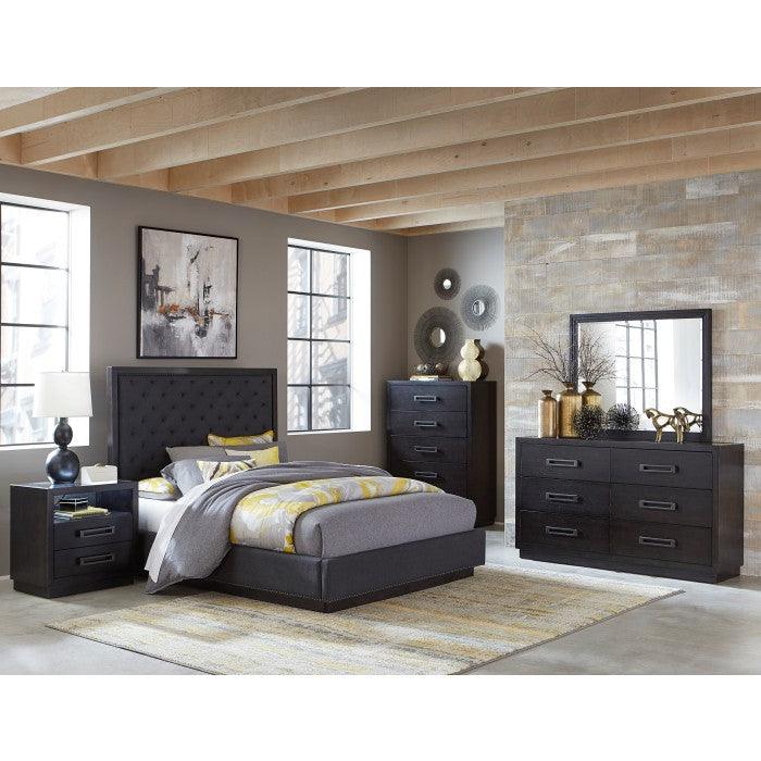 Larchmont Charcoal Eastern King Bed 5424K-1Ek | Homelegance