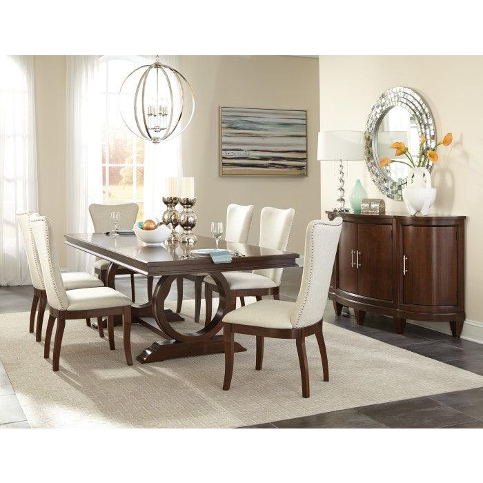 Oratorio Cherry Extendable Trestle Dining Table 5562-96 | Homelegance