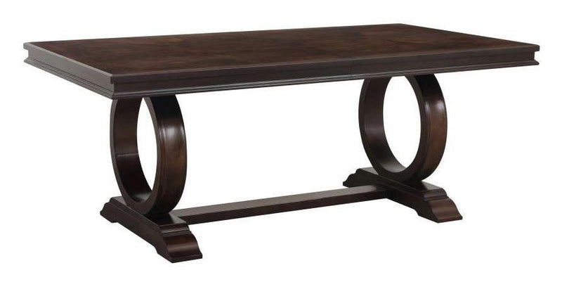 Oratorio Cherry Extendable Trestle Dining Table 5562-96 | Homelegance