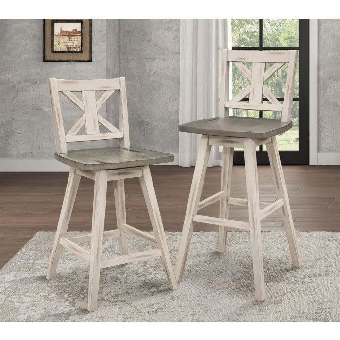 5602-24WTS2 Swivel Counter Height Chair, Set of 2 - 5602-24WTS2