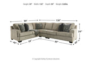 Bovarian Stone 3-Piece Sectional -  Ashley - DMV Furniture