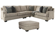 Bovarian Stone 3-Piece Sectional with Ottoman -  Ashley - DMV Furniture