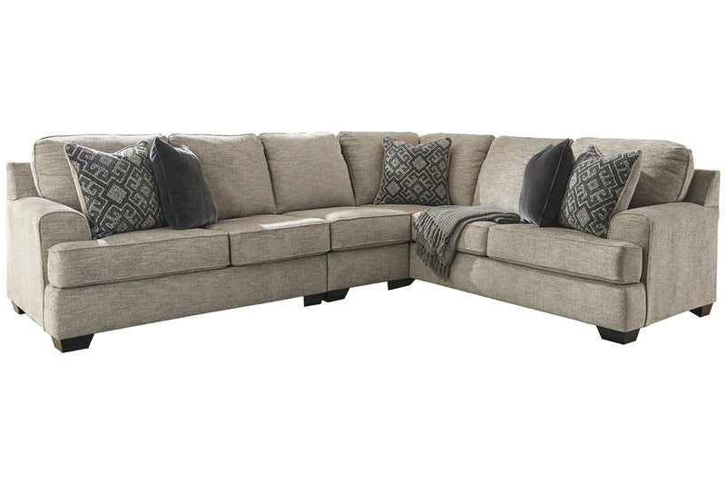 Bovarian Stone 3-Piece Sectional with Ottoman -  Ashley - DMV Furniture