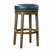 5681GEN-29 Round Swivel Pub Height Stool, Green, Set of 2 - 5681GEN-29