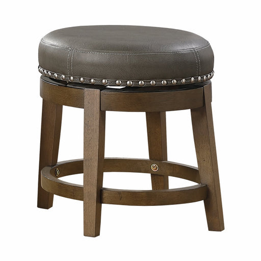 5681GRY-18 Round Swivel Stool, Gray, Set of 2 - 5681GRY-18