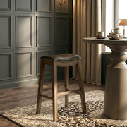 5682BRW-29 29 Pub Height Stool, Brown - 5682BRW-29