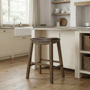 5682BRW-29 29 Pub Height Stool, Brown - 5682BRW-29