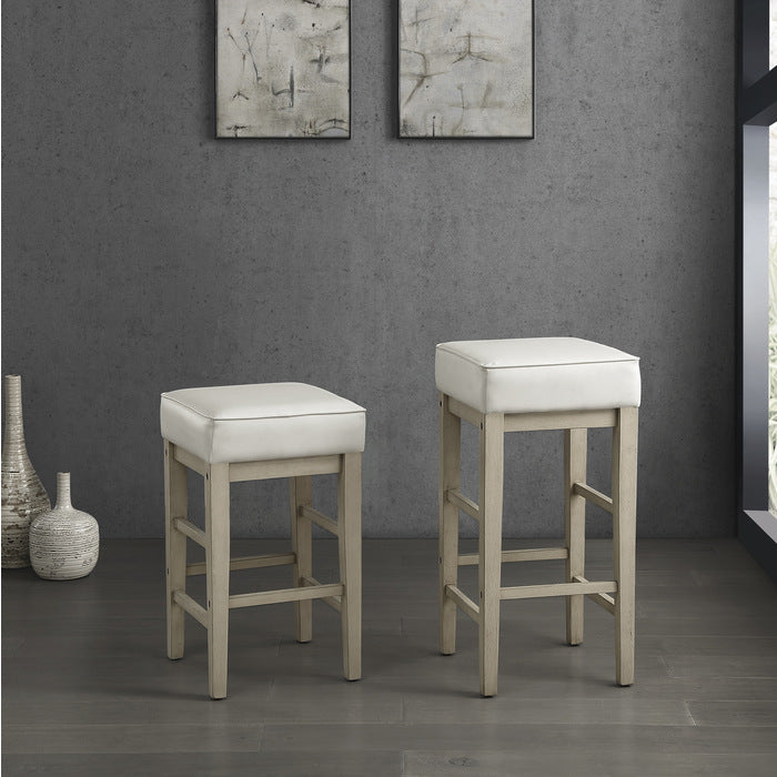 5684WH-29 Pub Height Stool, Set of 2 - 5684WH-29