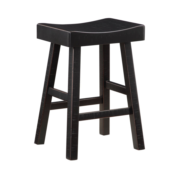 5687BLK-24 Counter Height Stool, Set of 2 - 5687BLK-24