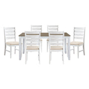 5709WH 7-Piece Pack Dinette Set - 5709WH