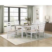 5709WH 7-Piece Pack Dinette Set - 5709WH