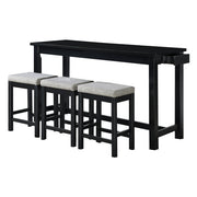 5713BK 4-Piece Pack Counter Height Set - 5713BK