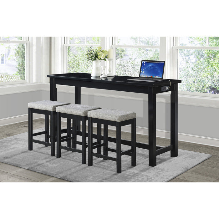 5713BK 4-Piece Pack Counter Height Set - 5713BK