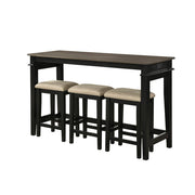 5714BK 4-Piece Pack Counter Height Set - 5714BK