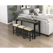 5714BK 4-Piece Pack Counter Height Set - 5714BK
