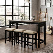 5714BK 4-Piece Pack Counter Height Set - 5714BK