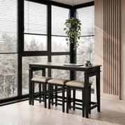5714BK 4-Piece Pack Counter Height Set - 5714BK