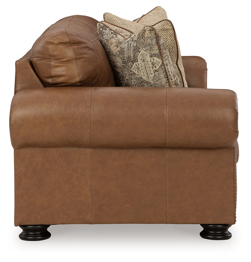 Carianna Caramel Sofa, Loveseat and Oversized Chair from Ashley - DMV Furniture