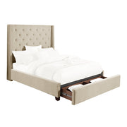 5877BE-1DW* (3)Queen Platform Bed with Storage Footboard - 5877BE-1DW*