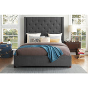 5877GY-1DW* (3)Queen Platform Bed with Storage Footboard - 5877GY-1DW*