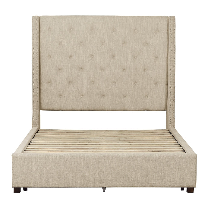 5877KBE-1EKDW* (3)Eastern King Platform Bed with Storage Footboard - 5877KBE-1EKDW*