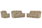 Next-Gen DuraPella Sand Power Reclining Sofa, Loveseat and Recliner -  Ashley - DMV Furniture